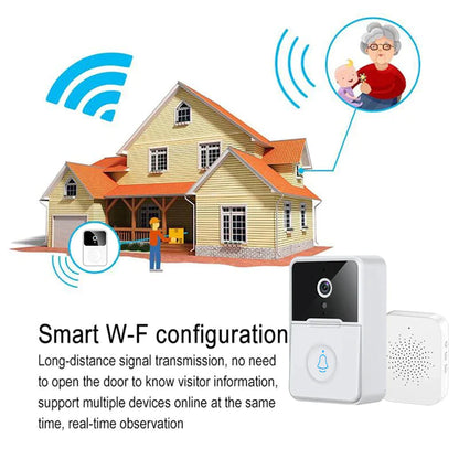 Wireless Security Smart Wifi Doorbell Intercom Video Camera Door Ring Bell Chime