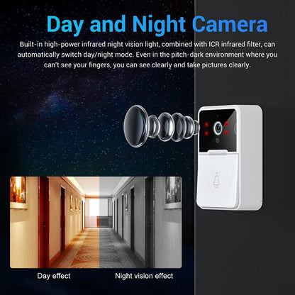 Wireless Security Smart Wifi Doorbell Intercom Video Camera Door Ring Bell Chime