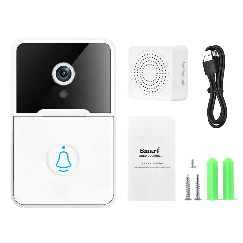 Wireless Security Smart Wifi Doorbell Intercom Video Camera Door Ring Bell Chime