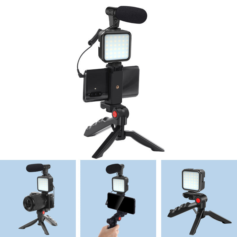 Compatible with Apple, Profession Vlog Tripod Kit Vlogging Photography with Smartphone Video Studio