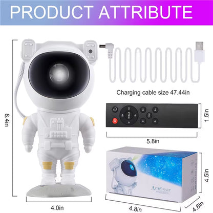 Astronaut Galaxy Star Projector Starry Sky Night Light USB Atmospher Lamp Kids Bedroom Home Party Decorative Luminaires Gifts